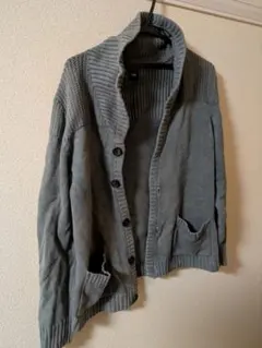 Gap グレー ニットカーディガン 　メンズ