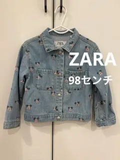 ZARA ミッキーマウス柄 デニムジャケット 2-3歳