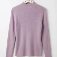 GRL Lサイズ　ハイネックリブニットトップス［CU441］