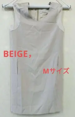 BEIGE，ワンピース・ドレス ライトグレー ノースリーブ タイトドレス