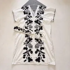フリークスストア インド綿 スカラップ刺繍ワンピース 2wayベルト付のサムネイル