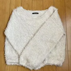INGNI イング シャギーニット ホワイト M