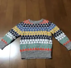 babyGAP セーター 4years カラフル　虹　鮮やか　クリスマスのサムネイル