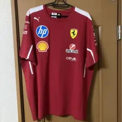 F1 2025 フェラーリ SF-25 ルクレール ハミルトン Tシャツ XL