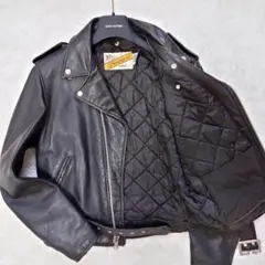 【希少】ショット ライダースジャケット ダブル レザー 118 サイズ38