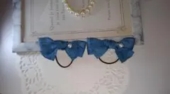 送料込み！ハンドメイドキッズヘアゴム　2個セット