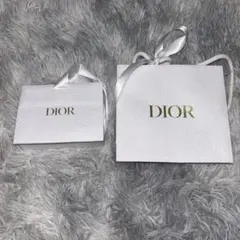 Dior ホワイト レザー調 ショッパー