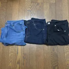 デニムパンツ3色セット