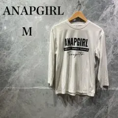 ANAPGIRL レディース M 白 ロンT 長袖 カットソー 古着のサムネイル