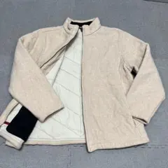 1096 WOOLRICH 15601 バニラヘザー ウール×中綿 レディースL