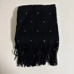 ノエビア　ラインストーンストール　黒　新品、未使用品