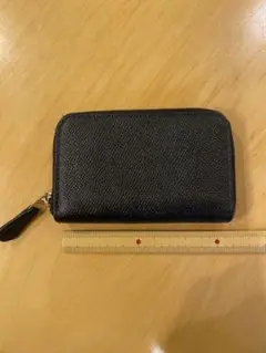 COACH コインケース ファスナー　ブラック