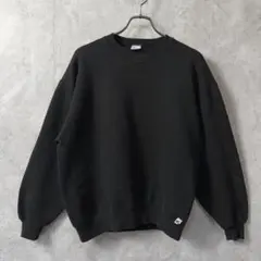 90s ラッセルアスレティック スウェット USA製 前V 黒 ブラック L