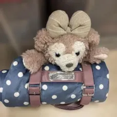 ディズニー Duffy シェリーメイ 水玉模様ブランケット ぬいぐるみ付き