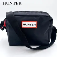 極美品✨　HUNTER ショルダーバック　ナイロン　黒