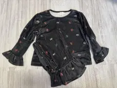 ソフトチーズ　soft cheese 花柄　ベロア　セットアップ