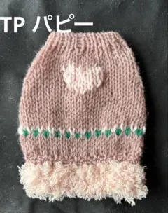 犬服　ハンドメイド　手編み　セーター　ティーカッププードル　パピー　極小犬