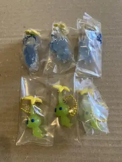 ピクミングミ2 マスコット 氷ピクミン・ヒカリピクミン各3