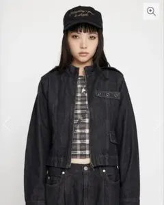 [908様専用] laguagem STAND NECK ZIPデニムジャケット