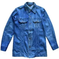 デニムジャケット カバーオール BLUE WAY 三角タグ スナップボタン 古着