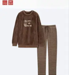 m*i様 【 新品 】ユニクロ スヌーピー ボアフリース ルームウェア 上下セッ