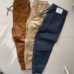 H&M ジョガーパンツ 3色セット 105 長ズボン