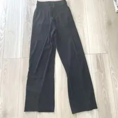 ウォッシャブルニットリブパンツ/丈長め　Ｌ