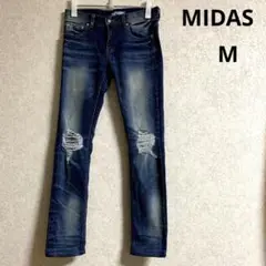 Midas レオパードダメージコーティングデニム Midas レオパードダメージコーティングデニム - メルカリ