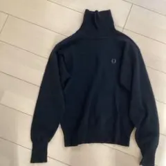 FRED PERRY ブラック タートルネック M men's