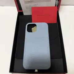 BONAVENTURA iPhone12Pro シュリンクレザー　アイスブルーのサムネイル