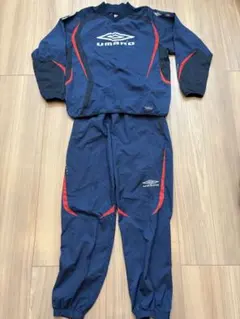umbro ピステ上下セット M/L ネイビー/レッド