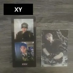 XY KICE マンスリーフォトカード&ツアーグッズ　ステッカー 計2枚セット
