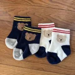 ベビー靴下 7-9cm クマデザイン