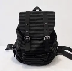 y2k ボーダーリュック　モード　グランジ　border backpack
