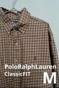 Ralph Lauren チェック柄 ボタンダウンシャツ M