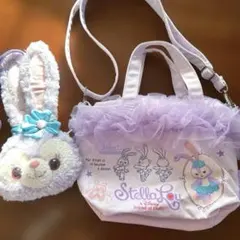 StellaLou ステラルーのショルダーバッグとぬいぐるみポシェット　ポーチ