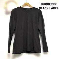 BURBERRY BLACK LABEL 長袖Tシャツ　ダークブラウン　サイズ3