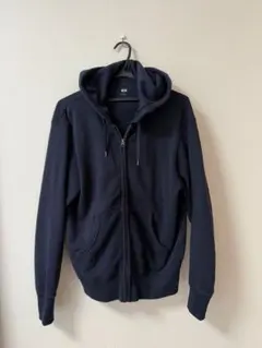 UNIQLO スウェットフルジップパーカ（長袖） ネイビー Mサイズ