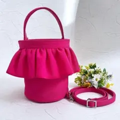 美品‼️セツコサジテール city バッグ フューシャピンク レッド 