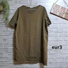 エウルキューブ 半袖tシャツ カットソー 薄手 ゆったり 大人可愛い コットンのサムネイル