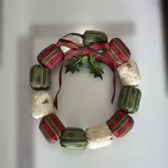 手作りクリスマスリース　靴下袋　他4点セット