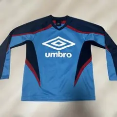 umbro 青 長袖 Vネックシャツ 130