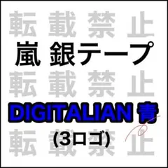 嵐 DIGITALIAN 銀テープ 青 3ロゴ