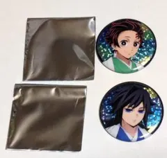 鬼滅の刃 JF2026 ホログラム缶バッジ2点セット 炭治郎＆義勇①