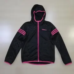 adidas NEO LABEL ジップパーカー ドット柄 ブラックのサムネイル