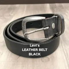 【大人気 早い者勝ち】 Levi's リーバイス レザーベルト ブラック 黒