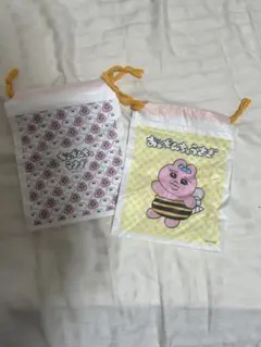 おぱんちゅうさぎ　ソフト巾着/2柄 ２セットのサムネイル