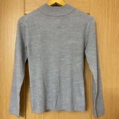 タートルネック ニット セーター グレー