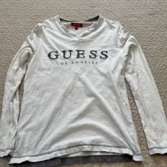 GUESS メンズ 長袖カットソー ホワイト Sサイズのサムネイル