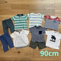 90cm 男の子 夏服 まとめ売り 9点 ユニクロ GAP H&M mozのサムネイル